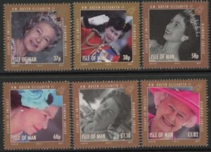 2012 Isle of Man SG.1723-8 Diamond Jubilee (1st issue) Set of 6 values (face value £4.93)U/M (MNH)