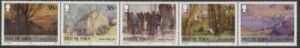 2012 Isle of Man SG.1731-5 Paintings by William Hoggart Set of 5 values (face valu £1.90) U/M (MNH)