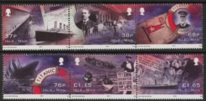 2012 Isle of Man  SG.1736-41 Cent of Sinking of the Titanic Set of 6 values (face value £4.99) U/M (MNH)