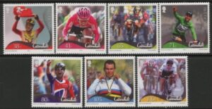 2012 Isle of Man SG.1759-65 Victories of Mark Cavendish Set of 7 values (face value £5.16) U/M (MNH)