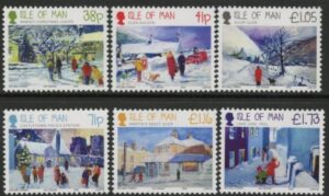 2012 Isle of Man SG.1782-7 Christmas Scenes Set of 6 values U/M (MNH)