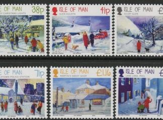 2012 Isle of Man SG.1782-7 Christmas Scenes Set of 6 values U/M (MNH)