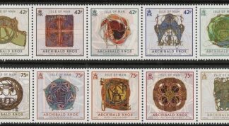 2014 Isle of Man SG.1895-904 Birth Anniv of Archibold Knox Set of 10 values (face value £5.85) U/M (MNH)