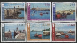 2012 Isle of Man SG.1743-8 Harbour Lights Set of 6 values . (face value £5.34)U/M (MNH)