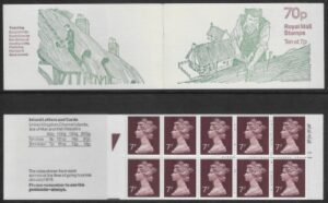 1978 FD3a 70p Thatching. left margin. good perfs. U/M (MNH)