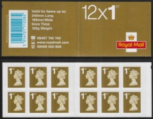 RE1 12 x 1st Issued 2006 containing SG.2655 (PIP) Walsall.