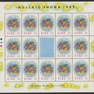 1989 Ireland SG.738a  Christmas sheetlet of 14 U/M (MNH)