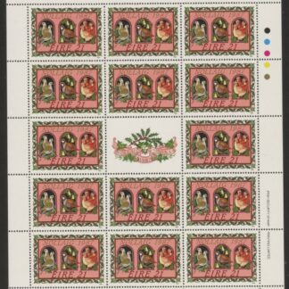 1987 Ireland SG.681a  Christmas sheetlet of 14 U/M (MNH)