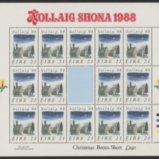 1988 Ireland SG.708a  Christmas sheetlet of 14 U/M (MNH)