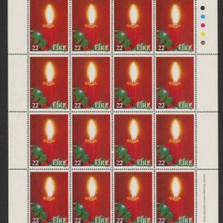1985 Ireland SG.626a  Christmas sheetlet of 16 U/M (MNH)