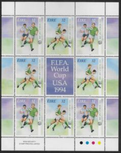 1994 Ireland SG.910a  FIFA World Cup  USA sheetlet U/M (MNH)