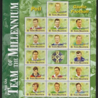 1999 Ireland SG.1236a  GAA Millenium Football Team. sheetlet U/M (MNH)