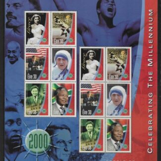 1999 Ireland SG.1283a  New Millennium. Famouse People. sheetlet U/M (MNH)