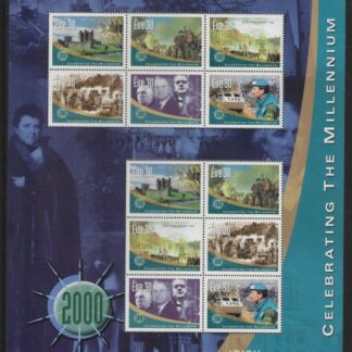 2000 Ireland SG.1289a  New Millennium 'Historic Events'. sheetlet U/M (MNH)