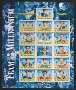 2000 Ireland SG.1329a  Hurling Team of the Millennium. sheetlet U/M (MNH)