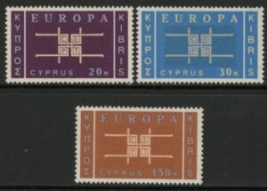 1963 Cyprus MS.234-6  Europa. set 3 values. U/M (MNH)