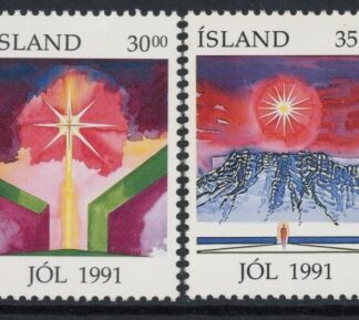 1991 Iceland SG.781-2 Christmas Set of 2 values U/M (MNH)