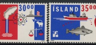 1992 Iceland SG.785-6 Europa Set of 2 values U/M (MNH)