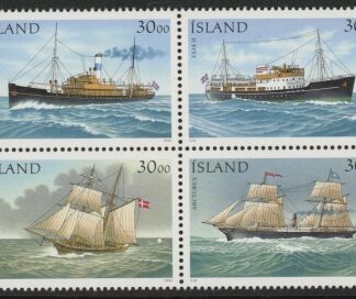 1991 Iceland SG.777-80 (777a) Ships Set of 4 values U/M (MNH)