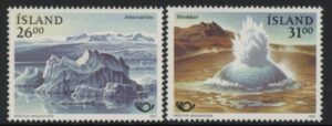 1991 Iceland SG.769-70 Tourism Set of 2 values U/M (MNH)