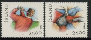 1991 Iceland SG.772-3 Sport Set of 2 values U/M (MNH)