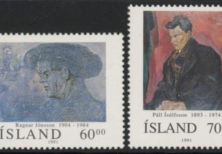 1991 Iceland SG.774-5 Famous Icelanders Set of 2 values U/M (MNH)