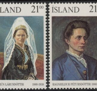 1990  Iceland  SG.751-2 Birth Anniversaries Set of 2 values U/M (MNH)