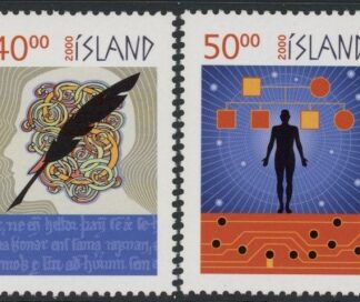2000 Iceland SG.961-2 New Millennium Set of 2 values U/M (MNH)