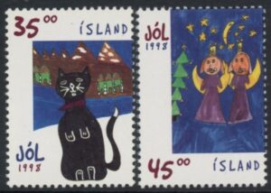 1998 Iceland SG.909-10 Christmas Set of 2 values U/M (MNH)
