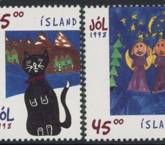1998 Iceland SG.909-10 Christmas Set of 2 values U/M (MNH)