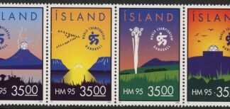 1995 Iceland SG.836a Handball Championship Set of 4 values U/M (MNH)