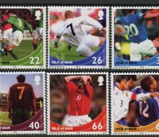 2002 IOM SG.983-6 World Cup Football Set of 6 values. (face value £2.61) U/M (MNH)