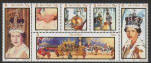 2003 IOM SG.1061-6 50th Anniv of Coronation Set of 6 values. (face value £3.00) U/M (MNH)