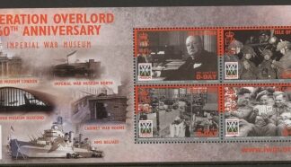 2004 IOM MS.1139 60th Anniv of D-Day Mini Sheet (face value £2.00)U/M (MNH)