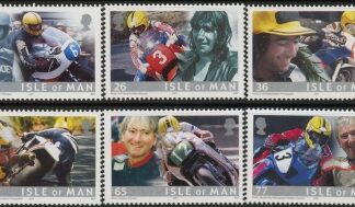 2001 IOM SG.936-41 Joey Dunlop Set of 6 values. (face value £2.71) U/M (MNH)