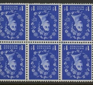 SB20a Tudor Crown 6 x 1d. wmk inverted perf I. (trimmed perfs). LM/M