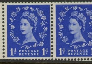 SB22  Tudor Crown 2x1d.  wmk. upright. perf I (good perfs.) U/M (MNH)