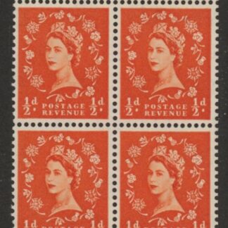 SB9 Crowns 4x½d,  wmk. upright. perf AP (good perfs) U/M (MNH)
