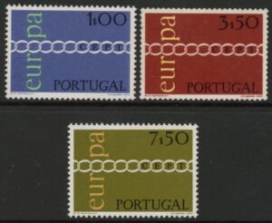 1971 Portugal SG.1413-5 Europa Set of 3 values U/M (MNH)
