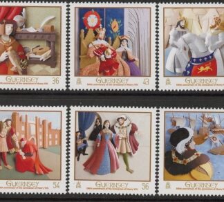 2009 Guernsey SG.1290-5 Anniv of Coronation of King Henry VIII Set of 6 values U/M (MNH)