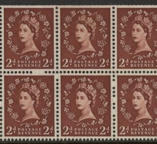 SB76 Tudor Crown 6x2d, wmk. upright perf  I (trimmed perfs). mounted mint.
