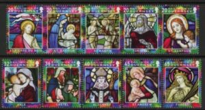 2005 Guernsey SG/1086-95 Christmas Set of 10 values U/M (MNH)