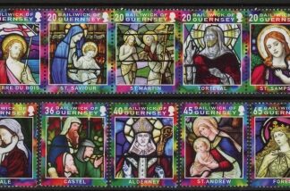 2005 Guernsey SG/1086-95 Christmas Set of 10 values U/M (MNH)