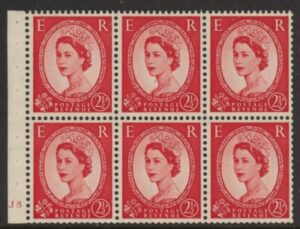SB80 Tudor Crown 6x2½d, cylinder J3 no dot. wmk. upright perf I (good perfs). U/M (MNH)
