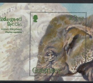 2010 Guernsey MS.1320 Asian Elephant Mini Sheet U/M (MNH)