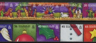 2004 Guernsey SG.1050-9 Christmas Set of 10 values U/M (MNH)