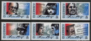 2002 Guernsey SG.935-40 Bi-Cent of Victor Hugo Set of 6 values U/M (MNH)
