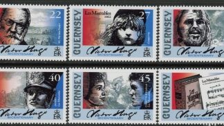 2002 Guernsey SG.935-40 Bi-Cent of Victor Hugo Set of 6 values U/M (MNH)