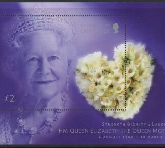 2002 Guernsey MS.971 Queen Mother Commemoration Mini Sheet U/M (MNH)