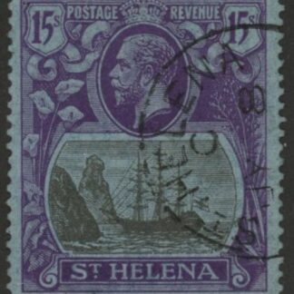 1922 St.Helena SG.113 -  KGV 15/-  grey & purple/blue. very fine used.